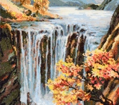 Вышитые картины - Картина "Водопад"