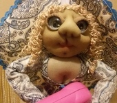 Другие куклы - Кукла попик на удачу "Парикмахер"