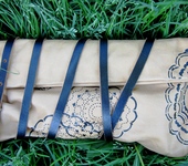 Сумки, рюкзаки - Мягкая сумка с ручной росписью