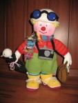 Вязаные куклы - Клоун-путешественник