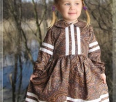 Одежда для девочек - Платье "Таисья" темно-серый сатин
