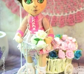 Другие куклы - Кукла текстильная "Роза"