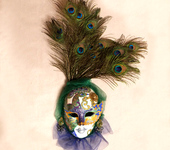 Интерьерные маски - Интерьерная маска "Танец павлина"