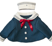 Одежда для кукол - Костюм моряка для мишки тедди, матроска