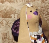 Куклы Тильды - Кролик в стиле Тильда — лавандовая Тиффани
