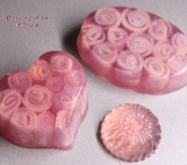 Мыло ручной работы - Розово-золотистые роллы