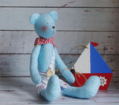 Куклы Тильды - Мишка Тильда Моряк с корабликом