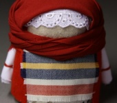 Народные куклы - Зернушка-толстушка в полосатом фартуке :)