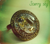 Кольца - Кольцо в стиле стим-панк "Starry sky"