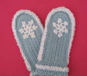 Варежки, митенки, перчатки - рукавички Снежинки