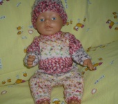 Другие куклы - Комбинезон и шапочка для куклы Beby born