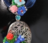 Комплекты украшений - Медальон  цветочный для фотографии "Садовая идиллия"