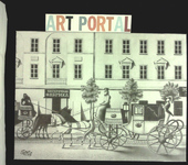 Рисунки и иллюстрации - картина "Старинный Петербург"