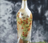 Декоративные бутылки - Новогодняя бутылка