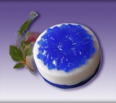 Мыло ручной работы - Синий цветочек