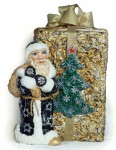 Другие куклы - Стильный "Дед Мороз" авторская кукла из папье-маше (в подарочной коробке)