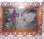 Оригинальные подарки - Картина Пара Лебедей