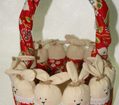 Сумки, рюкзаки - Пасхальная корзина с зайца