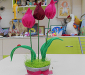 Элементы интерьера - тюльпаны