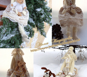 Куклы Тильды - Девушка в вязанном полупальто