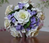 Цветы - Букет цветов из японской полимерной глины "Нежная любовь"