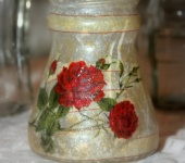 Декоративные бутылки - банка для цветов