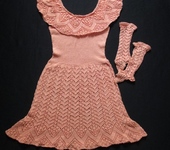 Одежда для девочек - Персиковое платье
