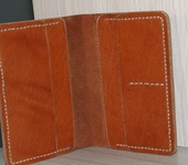 Кошельки, портмоне - Обложка для документов(паспорта, прав и прочего) из натуральной кожи