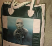 Сумки, рюкзаки - Дизайнерские сумки с принтом из натуральной кожи