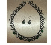 Колье, бусы - Комплект: ожерелье и серьги «Катрин»