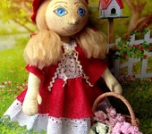 Другие куклы - Кукла интерьерная текстильная "Красная шапочка"
