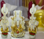 Свечи ручной работы - Набор резных свечей на свадьбу
