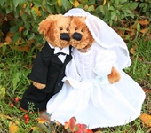 Мишки Тедди - Свадебная пара мишек