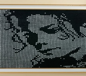 Элементы интерьера - Картина вязаная " Портрет Майкла Джексона "