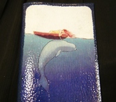 Обложки для паспорта - Обложка на паспорт Дельфин
