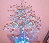Оригинальные подарки - Дерево счастья "Голубой океан"