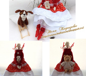 Куклы Тильды - Девушка в красном свитерке