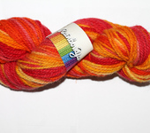 Шитье, вязание - ЭкоПряжа ручного крашения RainbowYarn расцветка "Огонь"
