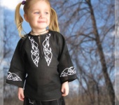 Одежда для мальчиков - Рубашка с эльфийским орнаментом (черная)