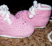 Обувь для детей - пинетки "розовые кеды"