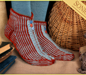 Шитье, вязание - Носочки Праздничные (набор: схема + пряжа)
