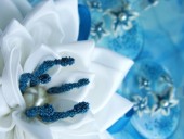 Свадебные аксессуары - Подушечка для колец "Водная лилия" 