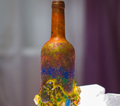 Декоративные бутылки - Северное сияние