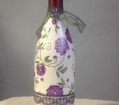 Декоративные бутылки - Бутылка с декоративным оформлением "Винтаж"