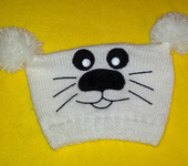 Одежда для девочек - шапка "счастливый котенок"