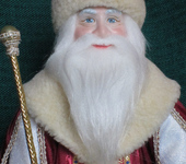 Другие куклы - Дед Мороз и Снегурочка - авторские  фарфоровые куклы