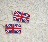 Серьги - Серьги "Британский флаг"