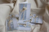 Свадебные открытки - Пригласительные "Голубая нежность"
