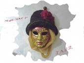 Интерьерные маски - Венецианская маска , интерьерная. Леди икс 2