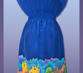 Платья - Батик платье "Шелковый город"